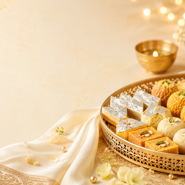 Sweets being handcrafted